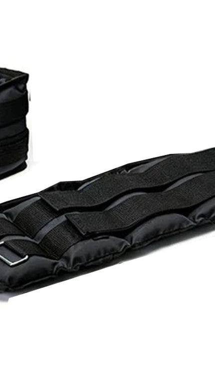 Ankle Wrist Leg Weights Straps 3KG 2 PCS Black Running Training Yoga Gym Strap