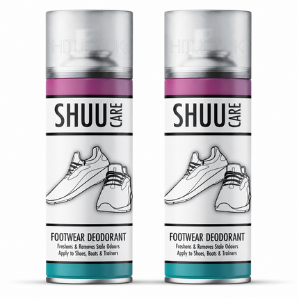 2x Shoe Boot Deodorant Spray Odour Remover Footwear Freshener Neutraliser 250ml