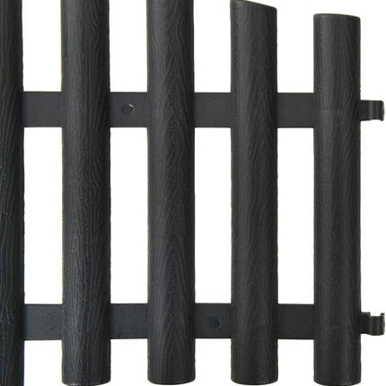 Lawn Border Edge Fence 10 Pack Wood Effect Edging