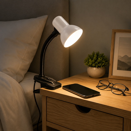 LED Desk Lamp Clip On Adjustable Office Bed Study Table Clamp Reading Light