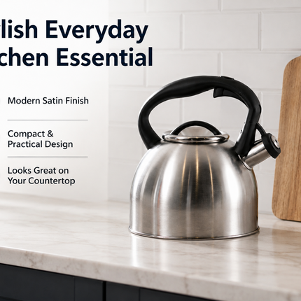 2.8L Whistling Kettle Stove Top Kitchen Stainless Steel Tea Coffee Water Boiler