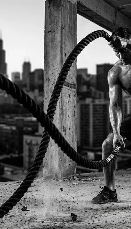 38mm Heavy Duty Battle Rope – Gym & Cardio Training