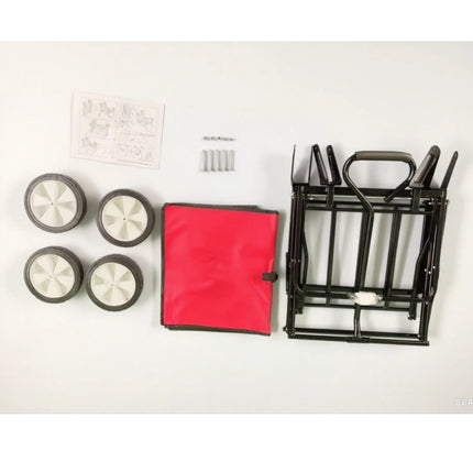 Folding Wagon 70KG Collapsible Trolley Cart Wheels for Camping Beach & Garden