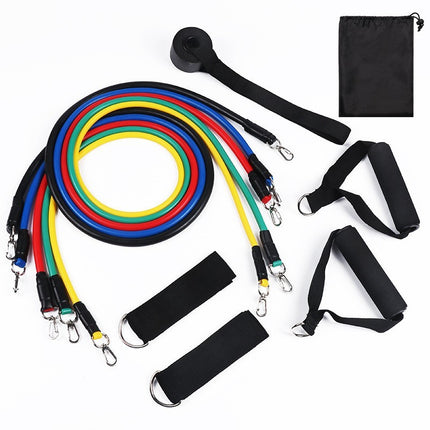 11PC Resistance Bands Set for Workout Exercise CrossFit Fitness & Yoga Training