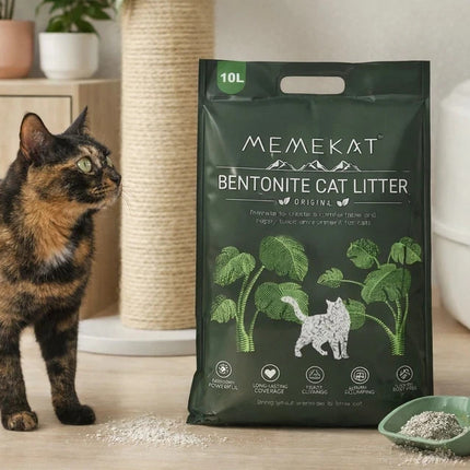 Bentonite Cat Litter Clumping Unscented Dust Free Odour Control 10L 20L 30L