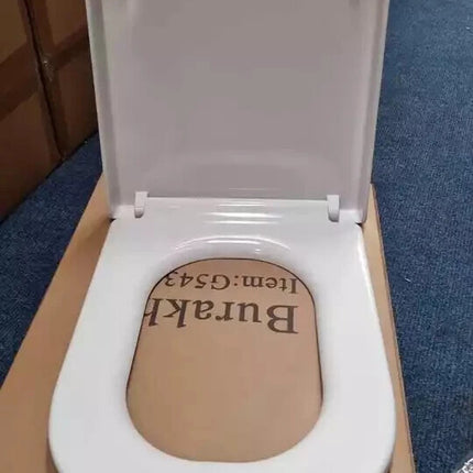 18" Universal Toilet Seat MDF Wooden Bathroom WC Easy Fit + Fittings Novelty