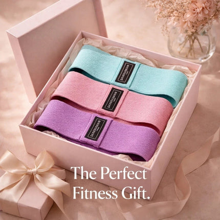 Resistance Bands Set Fabric Men Women Exercise Glute Workout Hip Circle Non Slip