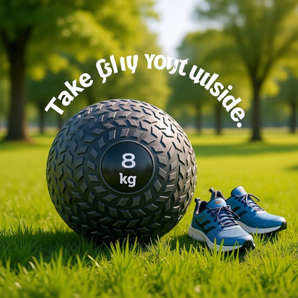 Core Balance Slam Ball Strength Gym Workout No Bounce Weighted Medicine Ball 8KG