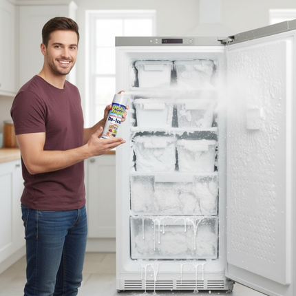 3 x Fridge Freezer De Icer Spray Defrost Quickly Anti Bacterial Ice Deicer 200ml