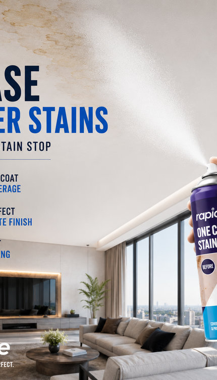2x Stain Stop Spray Blocker 1-Coat White Aerosol Damp Mould Prevent Paint 400ml