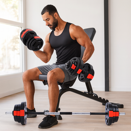 15kg Adjustable Dumbbell Set