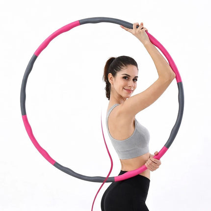 Weighted Exercise Hula Hoop 1 KG Foam Padded Adults Sport Fitness Personal Gym