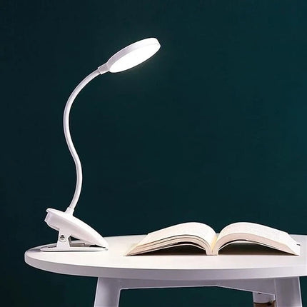 LED Clip Desk Lamp USB Powered Touch Dim 3 Modes Reading Study Bedside Office