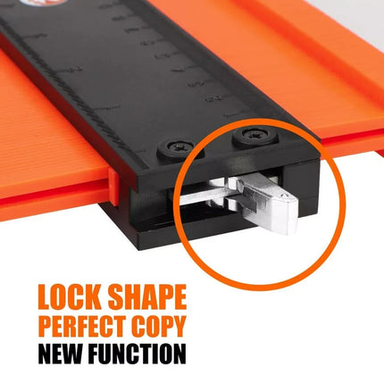 Contour Gauge with Lock 10" Shape Duplicator Profile Gauge Tool &Tiling Laminate