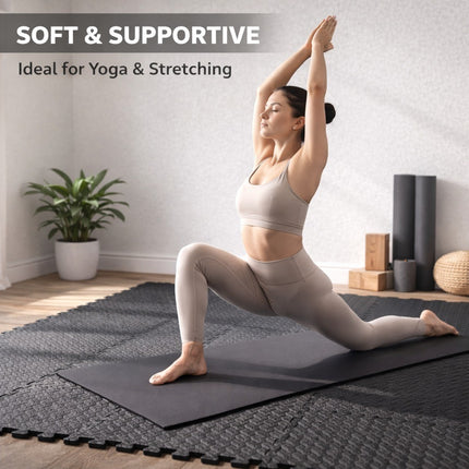EVA Foam Gym Floor Mats Interlocking Tiles Soft Yoga Kids Play Hot Tub Spa Pads