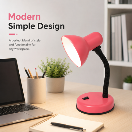Study Desk Lamp Flexible Neck E27 40W Simple Design for Study Work Room Home