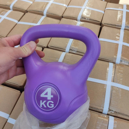 Kettlebell Set Vinyl Coated Cast Iron 4KG-20KG Gym Fitness Training Weights