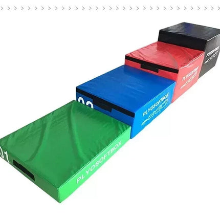 Soft Foam Plyometric Jump Box Set Stackable Gym Fitness Exercise Plyo Boxes