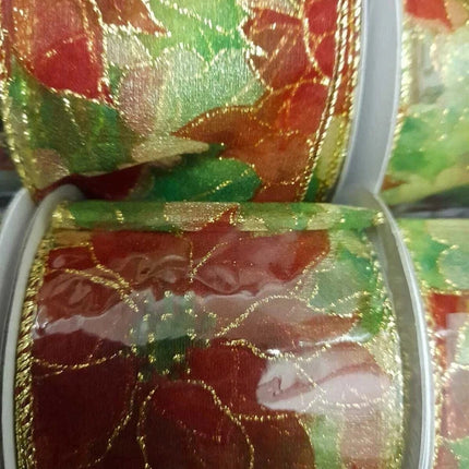 Christmas Ribbon 12PCS 2.5 inch Gift Wrap Craft Set