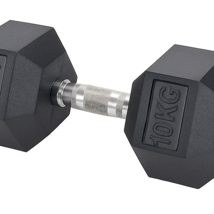 Hex Dumbbells Set 2.5kg-20kg Pair Rubber Encased Hexagonal Weight Lifting Gym