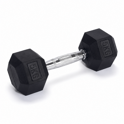 Hex Dumbbells Set 2.5kg-20kg Pair Rubber Encased Hexagonal Weight Lifting Gym