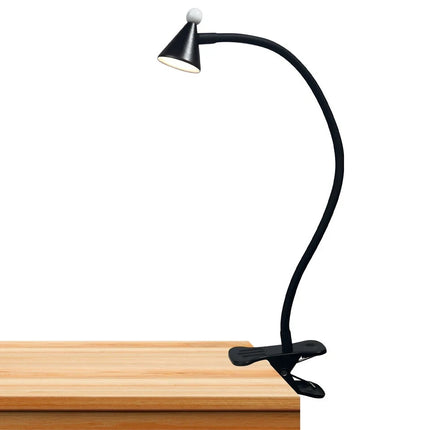 LED Desk Lamp Clip On Reading Light 3W Eye Care Flexible 10 Brightness Levels