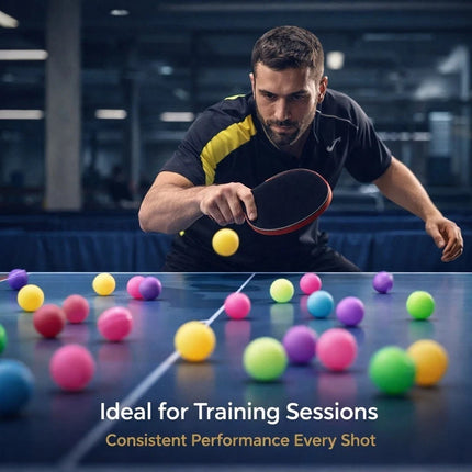 Ping Pong Balls 60 PCS ABS Multicolor Party Family School Table Tennis Balls