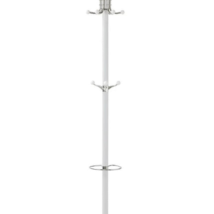 Freestanding Coat Rack Marble Base Stand Jacket Clothes Umbrella Garment Hanger