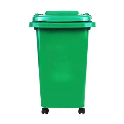 Recycling Wheelie Bin Dustbin Rubbish Waste Trash Kitchen Home Office 30L Green