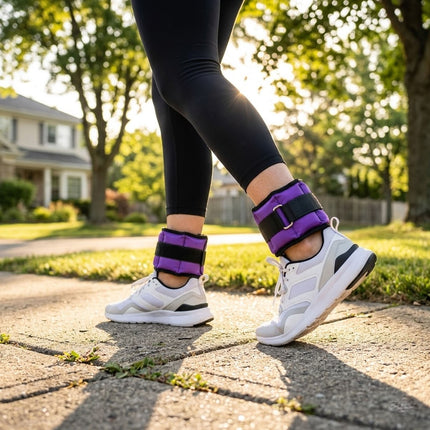 0.5kg Purple Ankle & Wrist Weights Set – 2 Pack