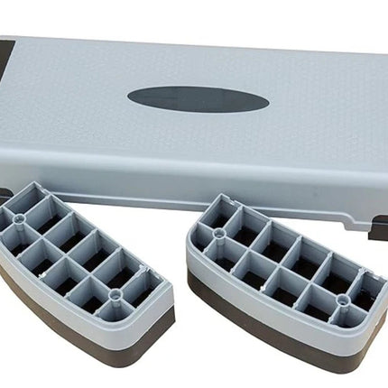 Aerobic Stepper 90cm Exercise Platform 5-Level Adjustable Gym Fitness Step Board