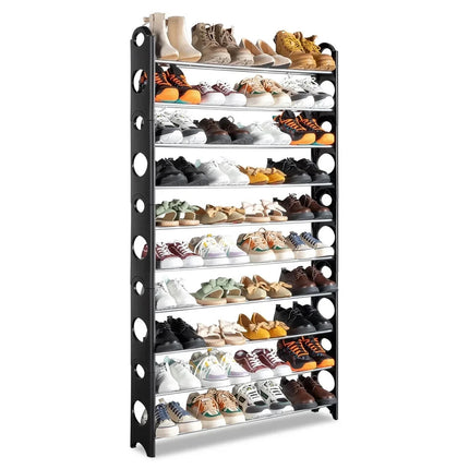 6 Tier Shoe Rack Stand Lightweight Compact Storage Organizer Space Saving Shelf