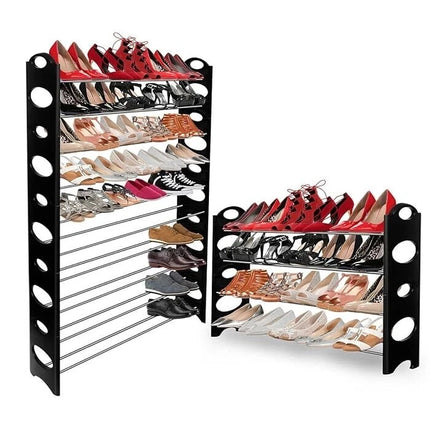 6 Tier Shoe Rack Stand Lightweight Compact Storage Organizer Space Saving Shelf