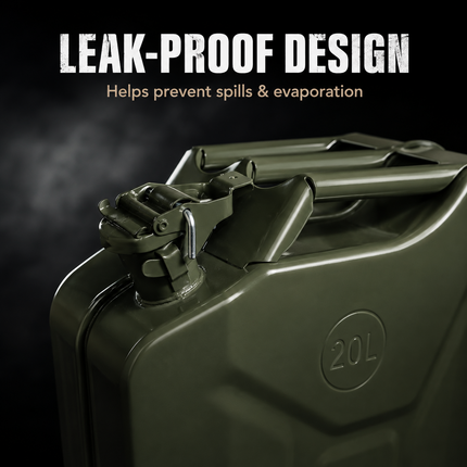 Metal Jerry Can 5L 10L 20L & Spout Heavy Duty Petrol Diesel Storage Container