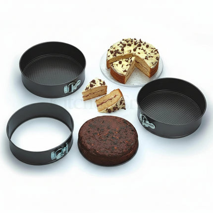 3 Pack Non-Stick Springform Cake Tins