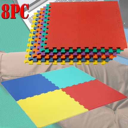 Color Eva Foam Mats Soft Floor Tiles Interlocking Kids Play Gym Exercise 60x60cm