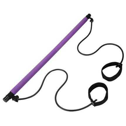 Portable Pilates Bar with Resistance Bands Multifunctional Exercise Toning Stick