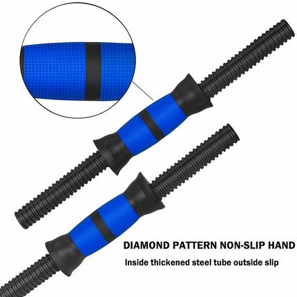 Dumbbell Barbell Set 10KG Adjustable Home Gym Weights Push Up Bar Rod