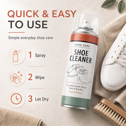 Shoe Cleaner Spray 250ml For Leather Suede Nubuck Trainer