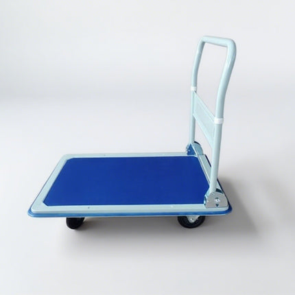 Folding Platform Trolley Cart Hand Truck Flatbed 300kg Heavy Duty Dolly Blue