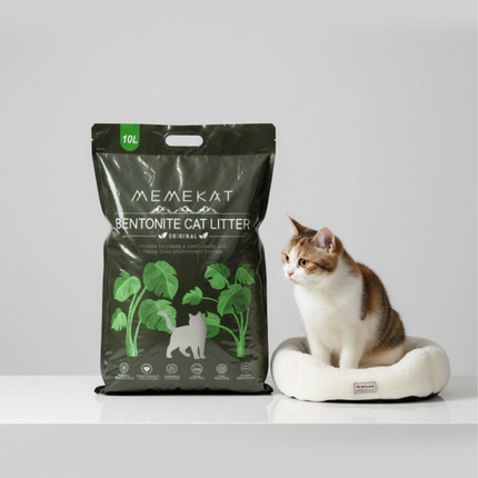 Bentonite Clumping Cat Litter Unscented Dust-Free Odor Control 10/20/30L