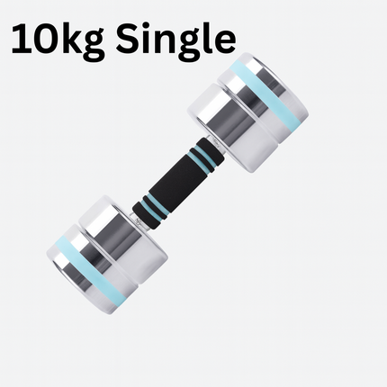 Ultra Compact Dumbbell Set Chrome Steel Adjustable Anti-Slip Grip Gym Exercise