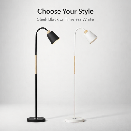Metal Floor Lamp Reading Standing Bright Living Room Work Office Study Light