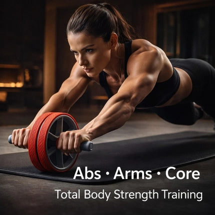 Abs Roller Exercise Wheel Abdominal Fitness Muscle Core Trainer Strength Workout