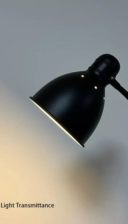 Metal Floor Lamp Standing Adjustable Neck Heavy Base Reading Home Light
