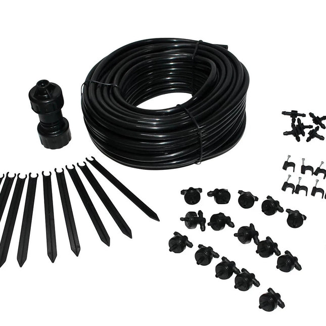 Micro Drip Irrigation Plant Watering System Kit Black ABS For Garden Greenhouse