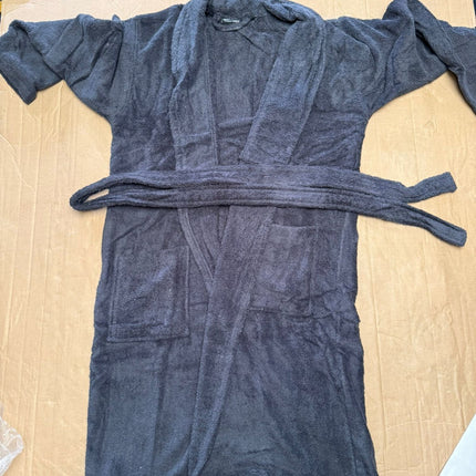 Unisex Cotton Terry Bathrobe Soft Towel Gown Dressing Robe Men Women