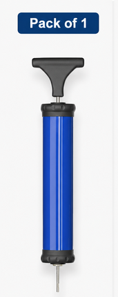 Portable Ball Pump Air Inflator Kit + Needle Nozzle Extension Hose Hand Pumps
