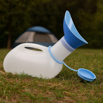 Unisex 1000ml Urinal Bottle with Snap Lid Portable Travel Outdoor Pee Container
