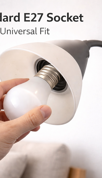Modern Adjustable Floor Lamp with Reading Light for Bedroom, Living Room & Study